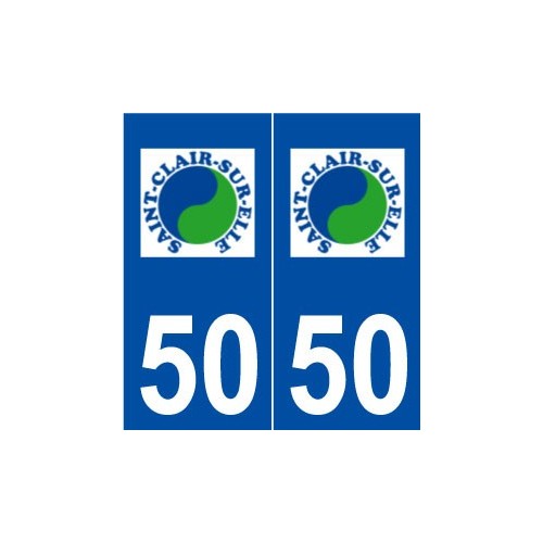 50 Saint-Clair-sur-l'Elle logo autocollant plaque stickers ville