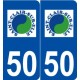 50 Saint-Clair-sur-l'Elle logo autocollant plaque stickers ville