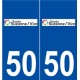 50 Sainte-Suzanne-sur-Vire logo autocollant plaque stickers ville