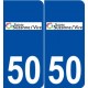 50 Sainte-Suzanne-sur-Vire logo autocollant plaque stickers ville