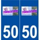 50 Saint-Georges-de-Rouelley logo autocollant plaque stickers ville