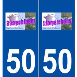 50 Saint-Georges-de-Rouelley logo autocollant plaque stickers ville