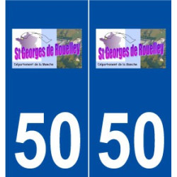 50 Saint-Georges-de-Rouelley logo autocollant plaque stickers ville