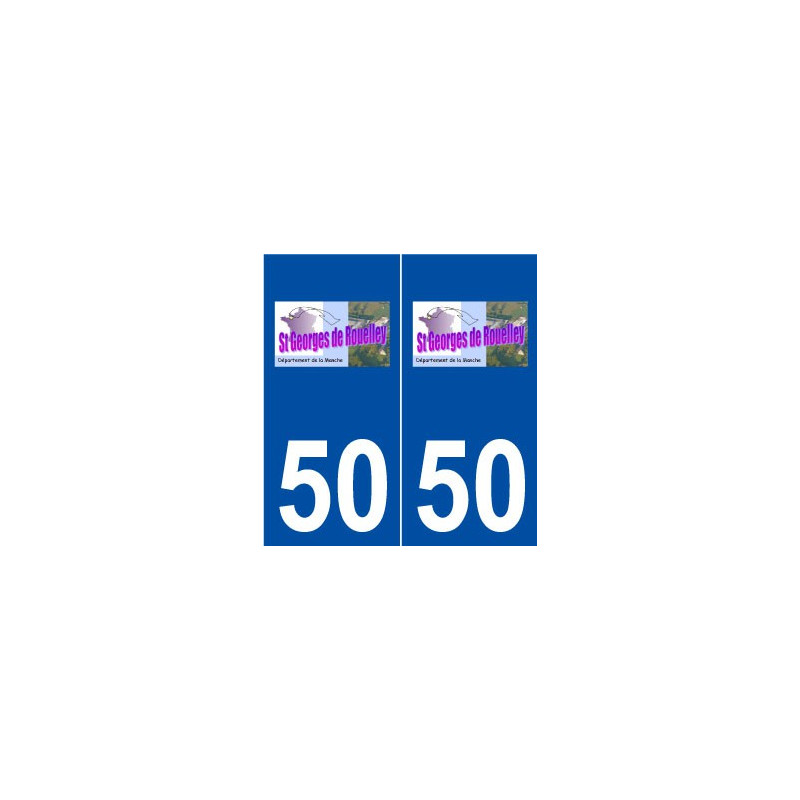 50 Saint-Georges-de-Rouelley logo autocollant plaque stickers ville