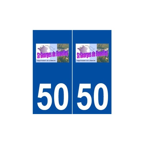 50 Saint-Georges-de-Rouelley logo autocollant plaque stickers ville