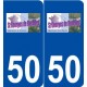 50 Saint-Georges-de-Rouelley logo autocollant plaque stickers ville