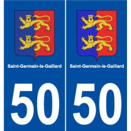 50 Saint-Germain-le-Gaillard logo autocollant plaque stickers ville