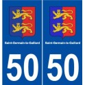 50 Saint-Germain-le-Gaillard logo autocollant plaque stickers ville
