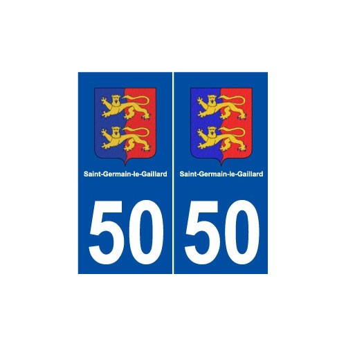 50 Saint-Germain-le-Gaillard logo autocollant plaque stickers ville