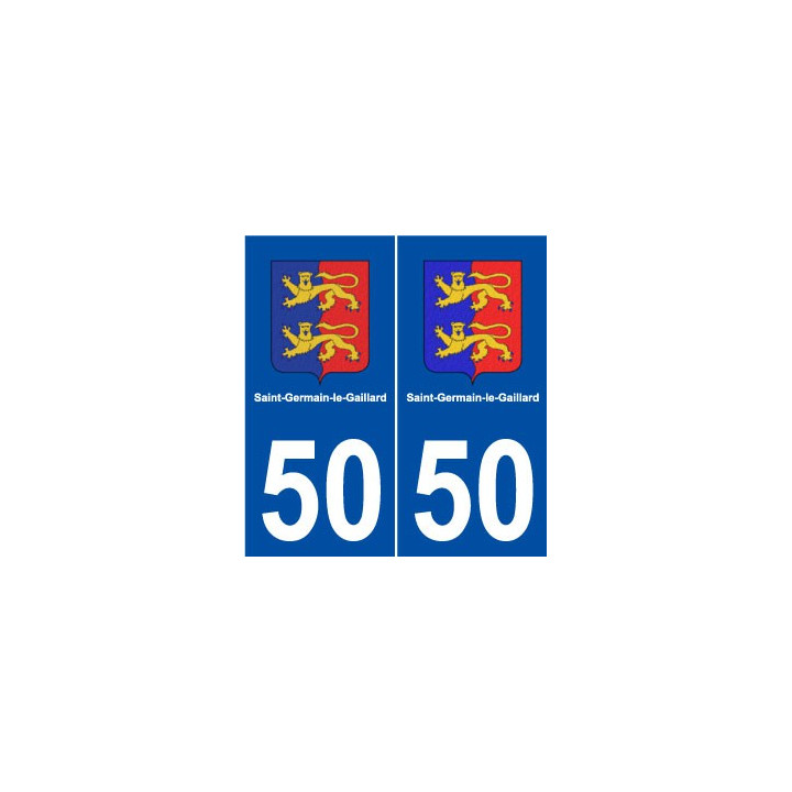 50 Saint-Germain-le-Gaillard logo autocollant plaque stickers ville