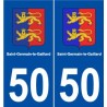 50 Saint-Germain-le-Gaillard logo autocollant plaque stickers ville