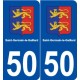 50 Saint-Germain-le-Gaillard logo autocollant plaque stickers ville