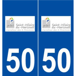 50 Saint-Hilaire-du-Harcouët logo autocollant plaque stickers ville