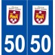 50 Saint-James logo autocollant plaque stickers ville