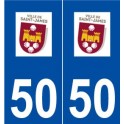 50 Saint-James logo autocollant plaque stickers ville