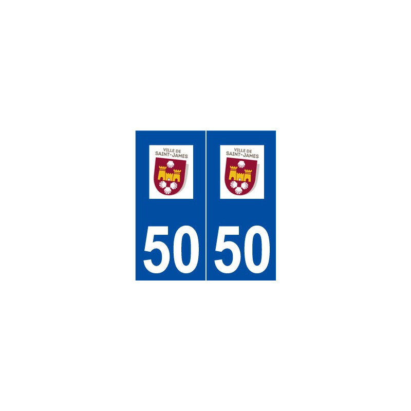 50 Saint-James logo autocollant plaque stickers ville