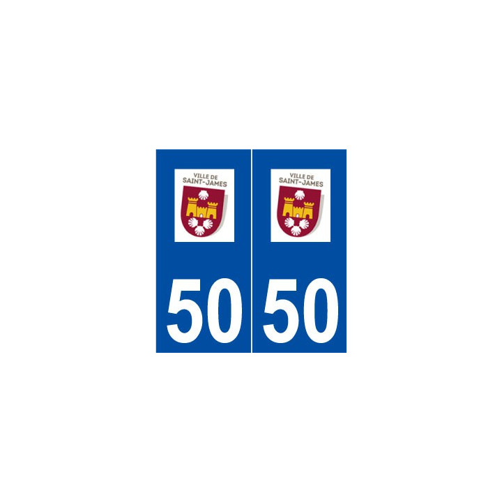 50 Saint-James logo autocollant plaque stickers ville