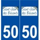 50 Saint-Jean-des-Baisants logo sticker plate stickers city