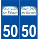 50 Saint-Jean-des-Baisants logo autocollant plaque stickers ville