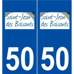 50 Saint-Jean-des-Baisants logo autocollant plaque stickers ville