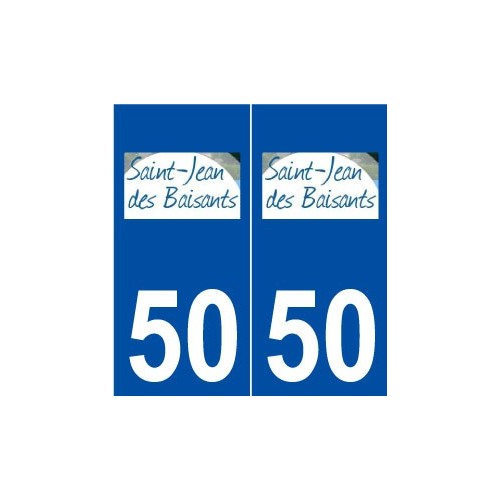 50 Saint-Jean-des-Baisants logo autocollant plaque stickers ville