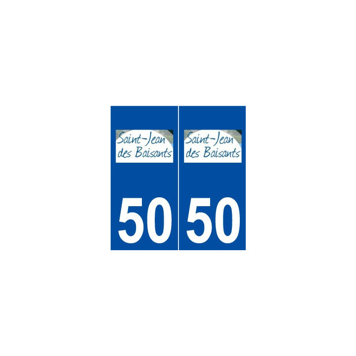 50 Saint-Jean-des-Baisants logo autocollant plaque stickers ville