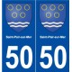 50 Saint-Pair-sur-Mer blason autocollant plaque stickers ville