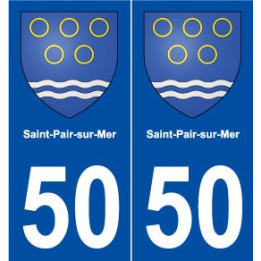 50 Saint-Pair-sur-Mer blason autocollant plaque stickers ville