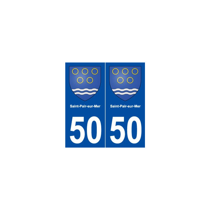50 Saint-Pair-sur-Mer blason autocollant plaque stickers ville