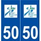 50 Saint-Pair-sur-Mer logo autocollant plaque stickers ville