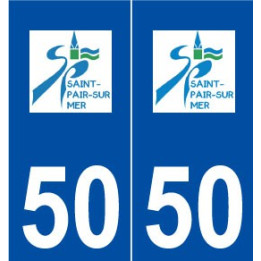 50 Saint-Pair-sur-Mer logo autocollant plaque stickers ville
