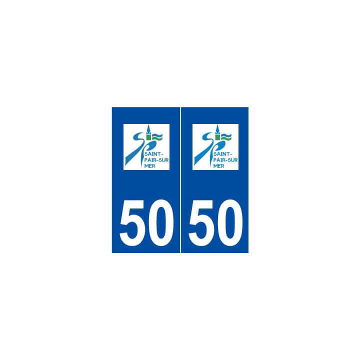 50 Saint-Pair-sur-Mer logo autocollant plaque stickers ville