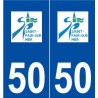 50 Saint-Pair-sur-Mer logo autocollant plaque stickers ville