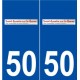 50 Saint-Quentin-sur-le-Homme logo autocollant plaque stickers ville