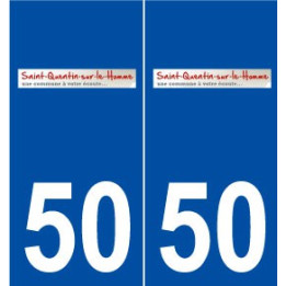 50 Saint-Quentin-sur-le-Homme logo autocollant plaque stickers ville