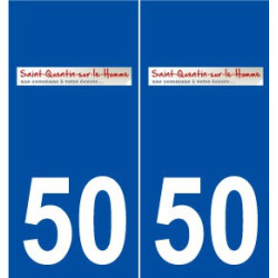 50 Saint-Quentin-sur-le-Homme logo autocollant plaque stickers ville