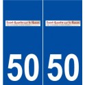 50 Saint-Quentin-sur-le-Homme logo autocollant plaque stickers ville