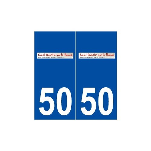 50 Saint-Quentin-sur-le-Homme logo autocollant plaque stickers ville