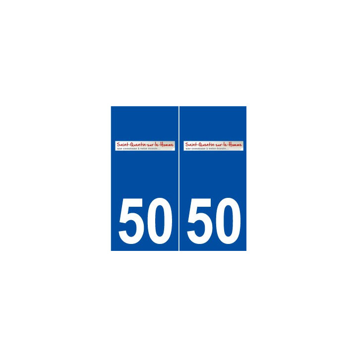 50 Saint-Quentin-sur-le-Homme logo autocollant plaque stickers ville