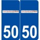 50 Saint-Quentin-sur-le-Homme logo autocollant plaque stickers ville
