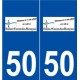 50 Saint-Vaast-la-Hougue logo autocollant plaque stickers ville