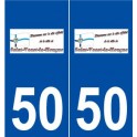50 Saint-Vaast-la-Hougue logo autocollant plaque stickers ville