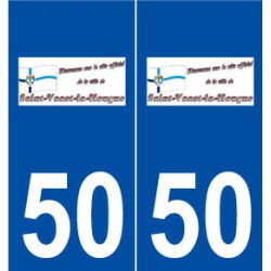 50 Saint-Vaast-la-Hougue logo autocollant plaque stickers ville