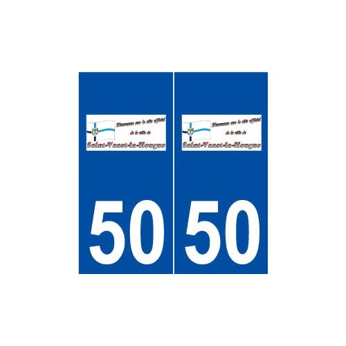 50 Saint-Vaast-la-Hougue logo autocollant plaque stickers ville