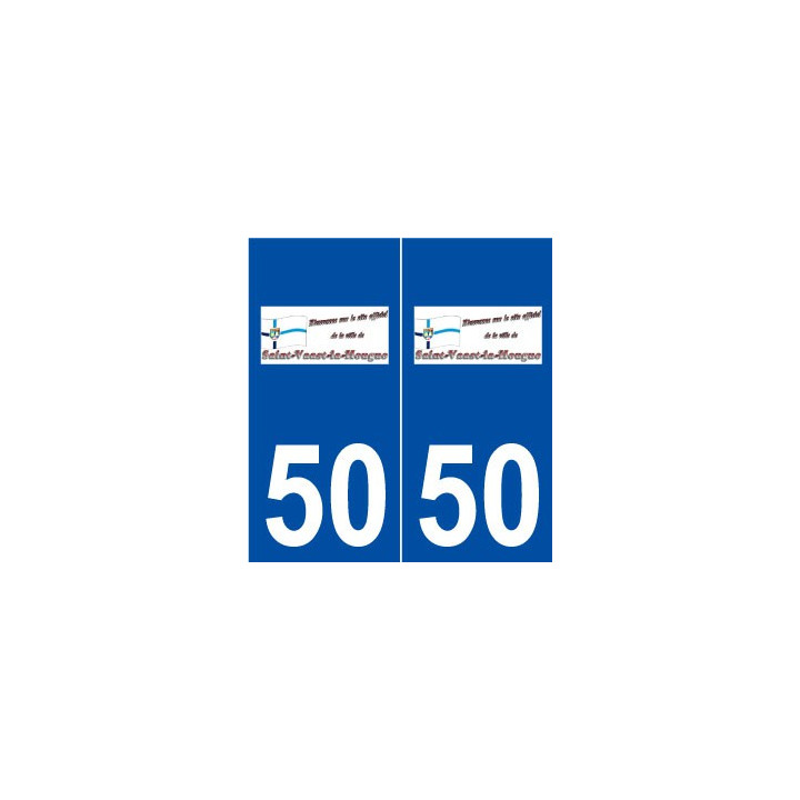 50 Saint-Vaast-la-Hougue logo autocollant plaque stickers ville