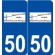 50 Saint-Vaast-la-Hougue logo autocollant plaque stickers ville
