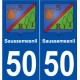50 Saussemesnil blason autocollant plaque stickers ville