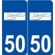 50 Sideville logo autocollant plaque stickers ville