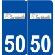 50 Surtainville logo autocollant plaque stickers ville