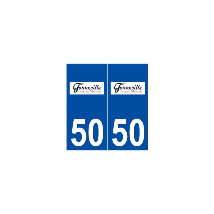 50 Tonneville logo autocollant plaque stickers ville